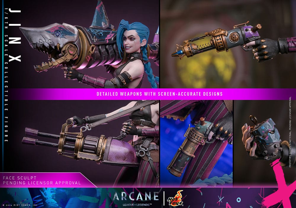 JINX 1/6 – ARCANNE – FIGURA HOT TOYS LEAGUE OF LEGENDS 27 CM