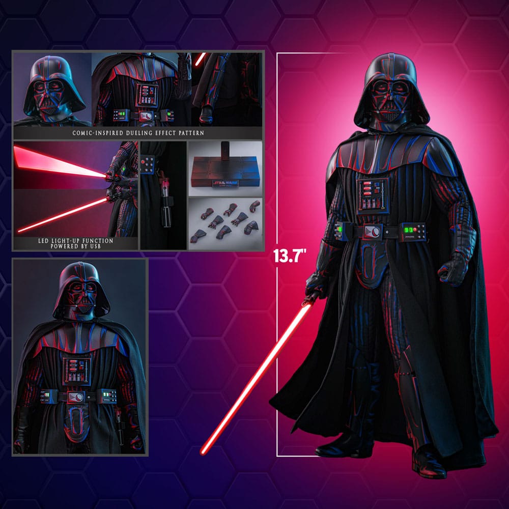 DARTH VADER FIGURA MOVIE MASTERPIECE 1/6 (DUELING EFFECT VERSION) HOT TOYS EXCLUSIVE 35 CM