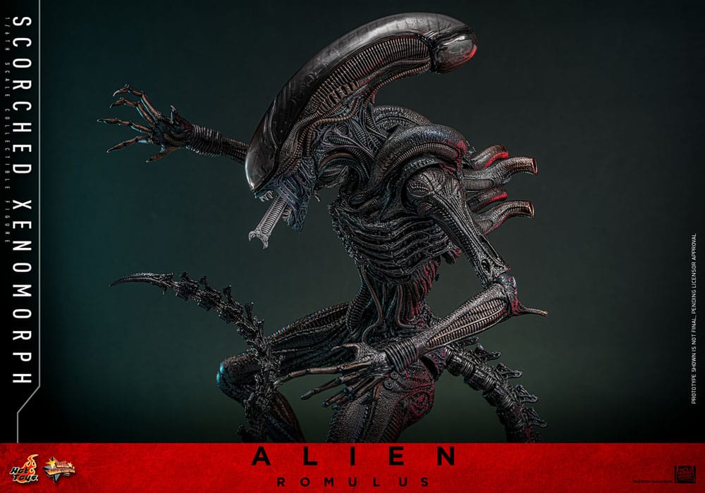 SCORCHED XENOMORPH HOT TOYS