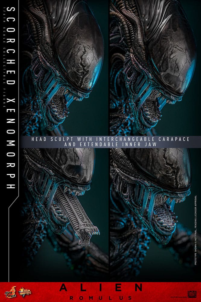 SCORCHED XENOMORPH HOT TOYS