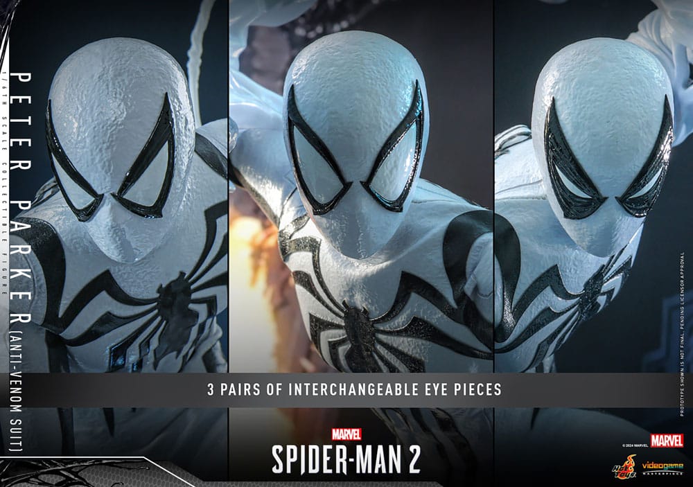 SPIDER-MAN 2 FIGURA 1/6 PETER PARKER ANTI-VENOM SUIT 30 CM | HOT TOYS – LÍNEA VIDEO GAME MASTERPIECE