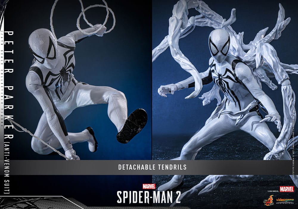 SPIDER-MAN 2 FIGURA 1/6 PETER PARKER ANTI-VENOM SUIT 30 CM | HOT TOYS – LÍNEA VIDEO GAME MASTERPIECE