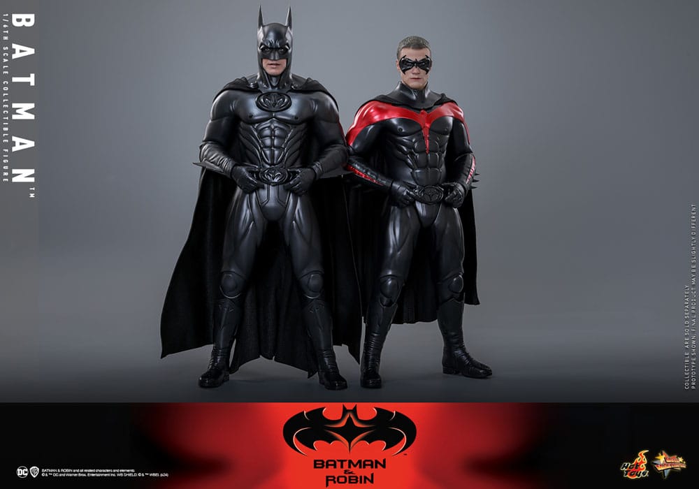 BATMAN - BATMAN Y ROBIN HOT TOYS FIGURA 1/6 MOVIE MASTERPIECE 30 CM