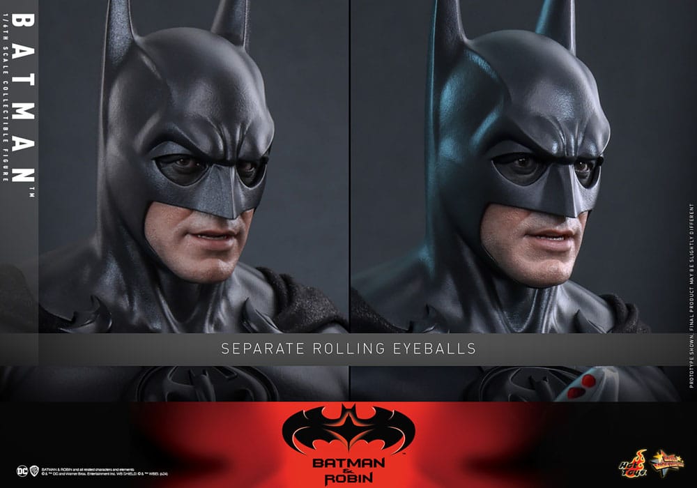 BATMAN - BATMAN Y ROBIN HOT TOYS FIGURA 1/6 MOVIE MASTERPIECE 30 CM