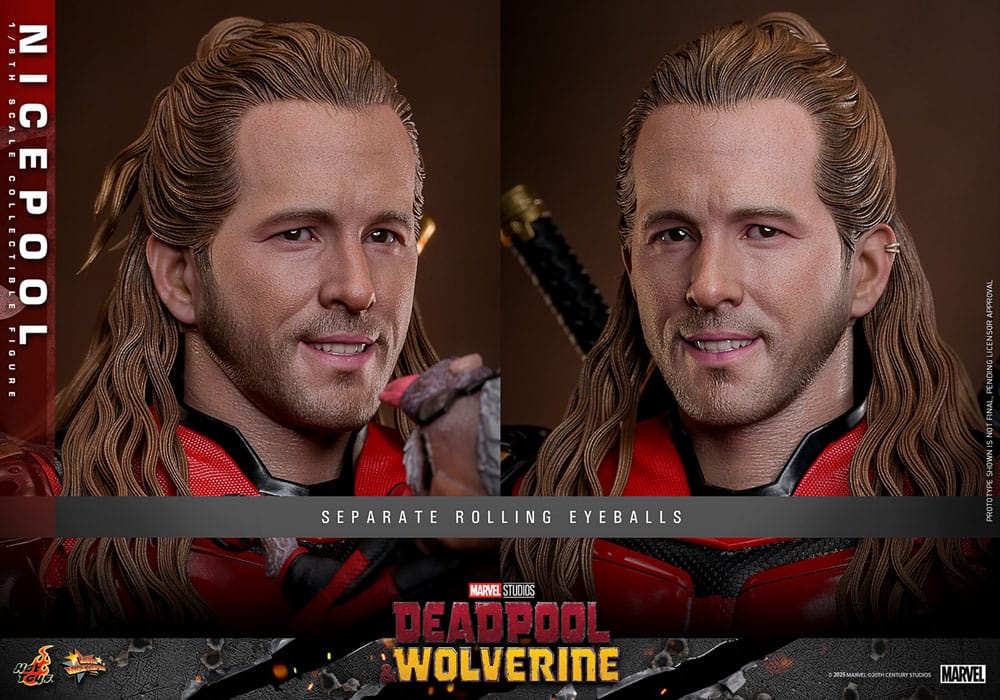 NICEPOOL - DEADPOOL & WOLVERINE MOVIE MASTERPIECE 1/6 HOT TOYS 30 CM