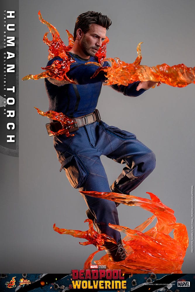 HUMAN TORCH DEADPOOL & WOLVERINE – HOT TOYS 1/6 FIGURA COLECCIONABLE 31 CM