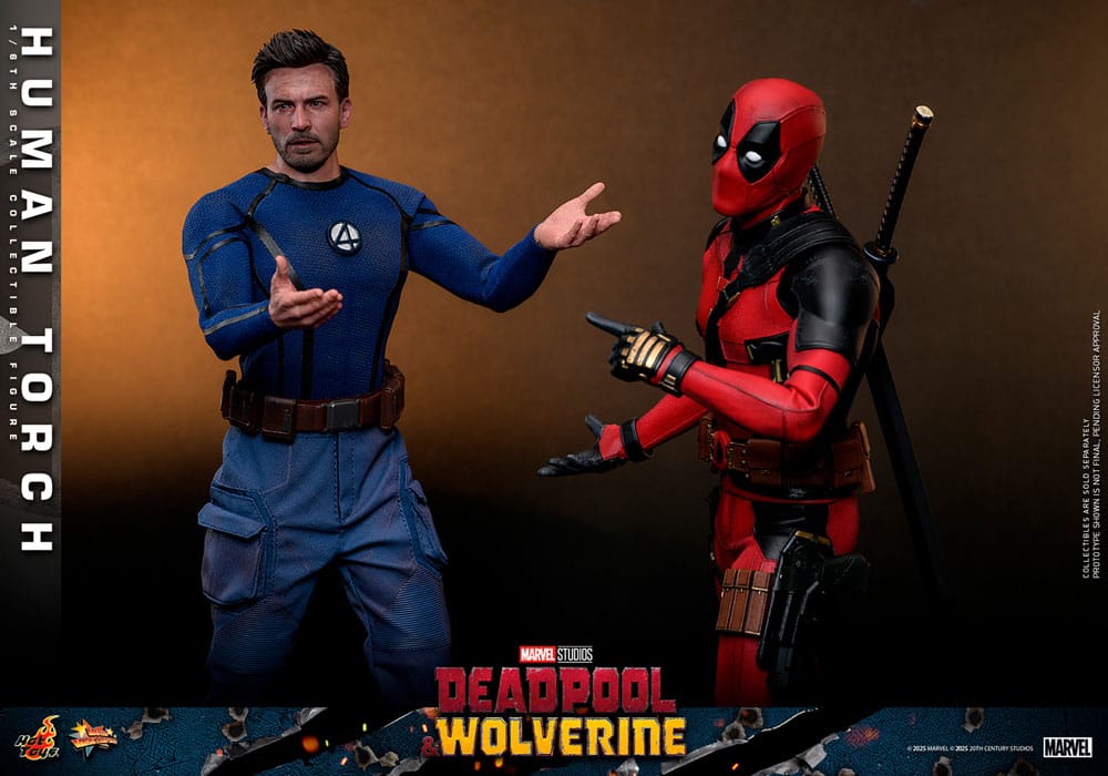 HUMAN TORCH DEADPOOL & WOLVERINE – HOT TOYS 1/6 FIGURA COLECCIONABLE 31 CM