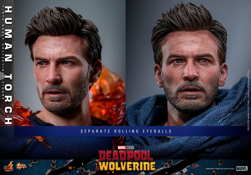 HUMAN TORCH DEADPOOL & WOLVERINE – HOT TOYS 1/6 FIGURA COLECCIONABLE 31 CM