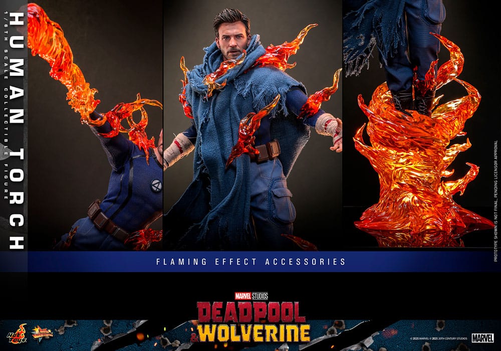 HUMAN TORCH DEADPOOL & WOLVERINE – HOT TOYS 1/6 FIGURA COLECCIONABLE 31 CM