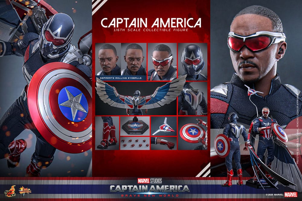 CAPTAIN AMERICA – BRAVE NEW WORLD – HOT TOYS 1/6 FIGURA COLECCIONABLE 30 CM