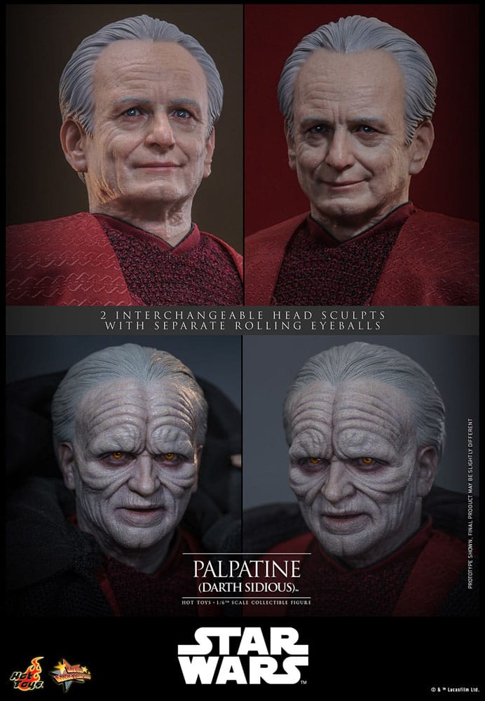 PALPATINE (DARTH SIDIOUS) – FIGURA HOT TOYS 1/6 – STAR WARS