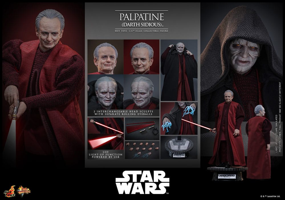 PALPATINE (DARTH SIDIOUS) – FIGURA HOT TOYS 1/6 – STAR WARS