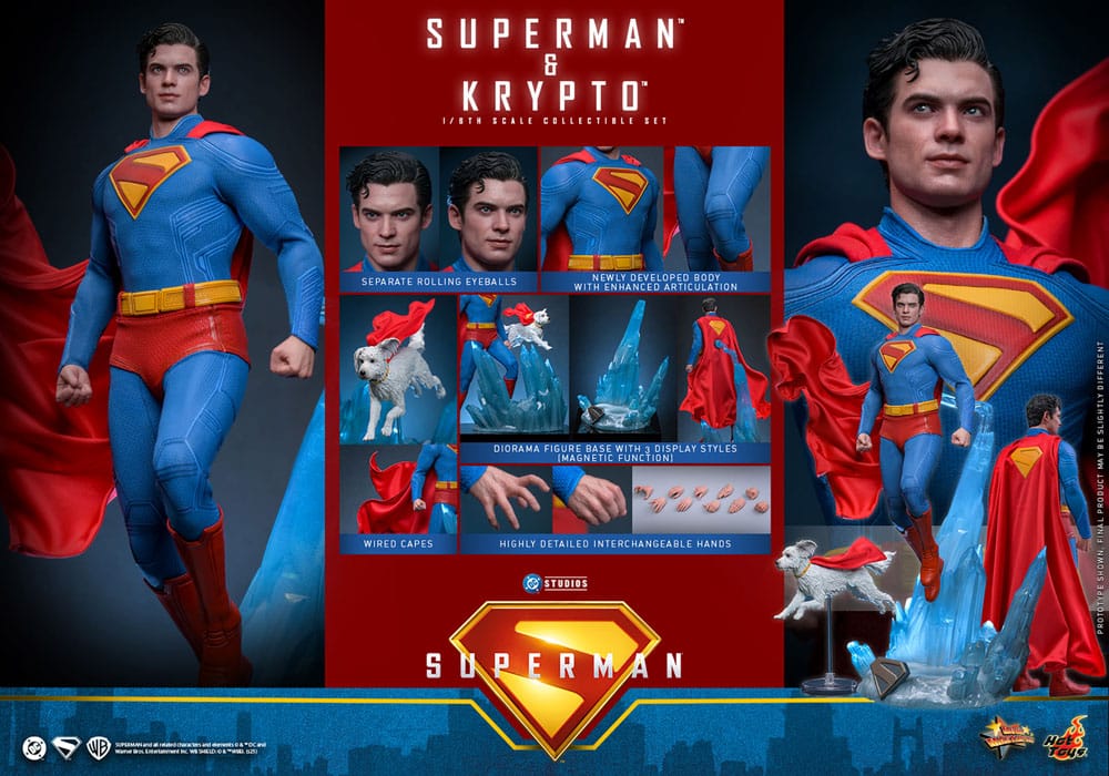 SUPERMAN & KRYPTO (2025) – FIGURA 1/6 MOVIE MASTERPIECE (HOT TOYS – DC COMICS)
