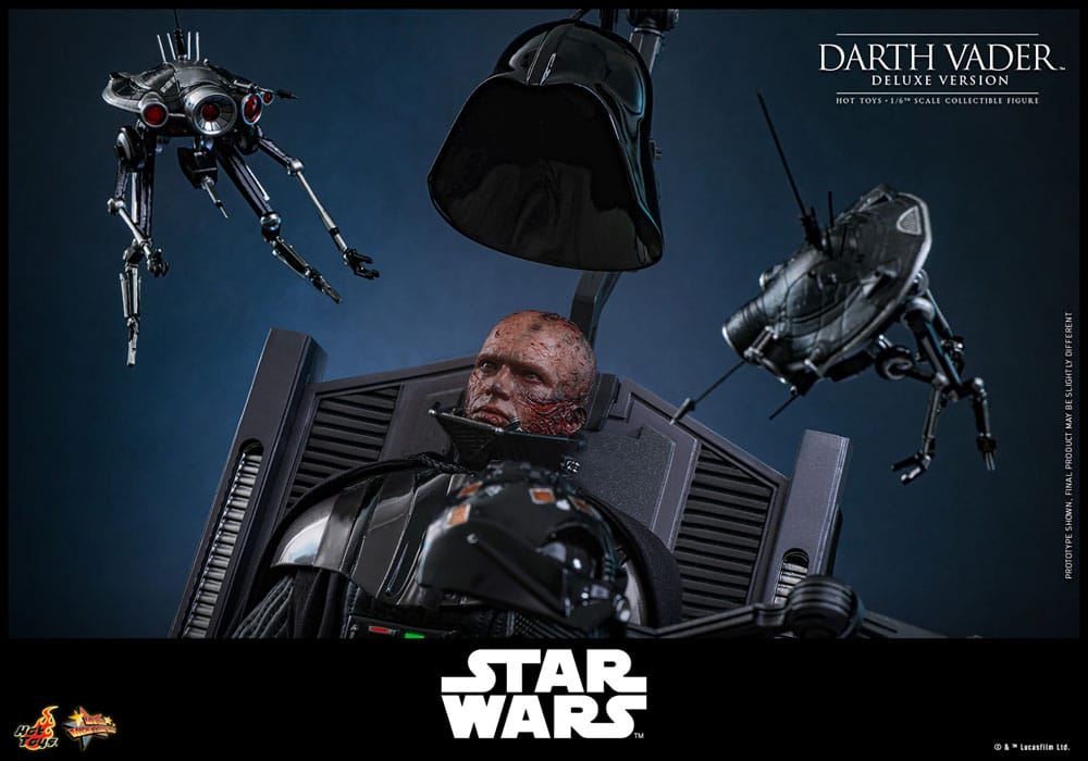 DARTH VADER DELUXE VERSION - STAR WARS EPISODIO III - HOT TOYS FIGURA 1/6 ESCALA 35 CM