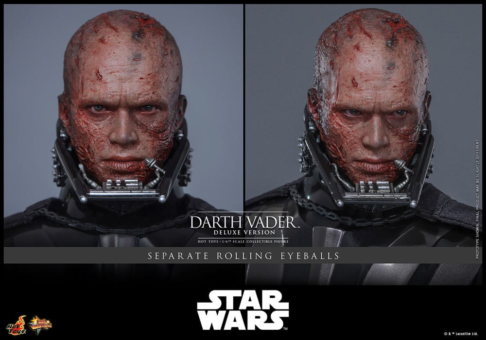 DARTH VADER DELUXE VERSION - STAR WARS EPISODIO III - HOT TOYS FIGURA 1/6 ESCALA 35 CM