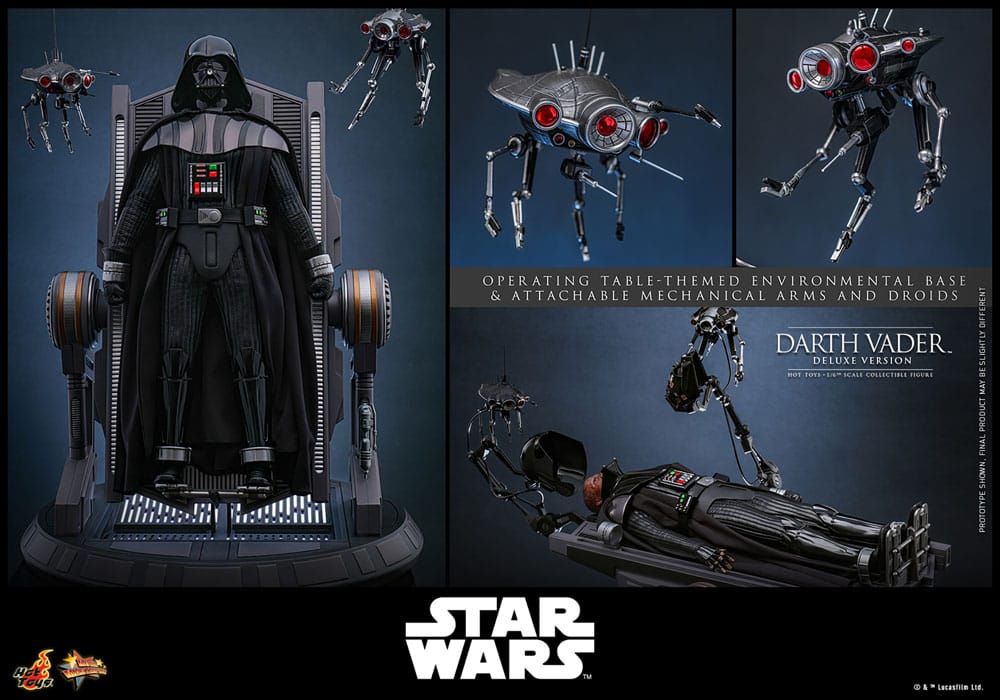 DARTH VADER DELUXE VERSION - STAR WARS EPISODIO III - HOT TOYS FIGURA 1/6 ESCALA 35 CM