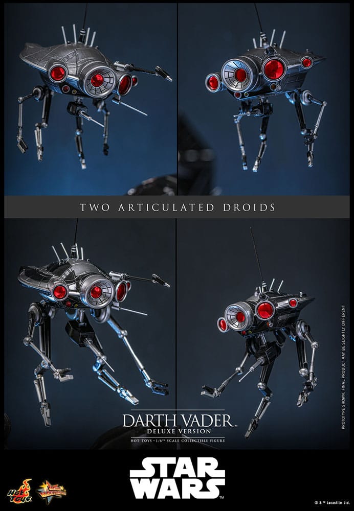 DARTH VADER DELUXE VERSION - STAR WARS EPISODIO III - HOT TOYS FIGURA 1/6 ESCALA 35 CM