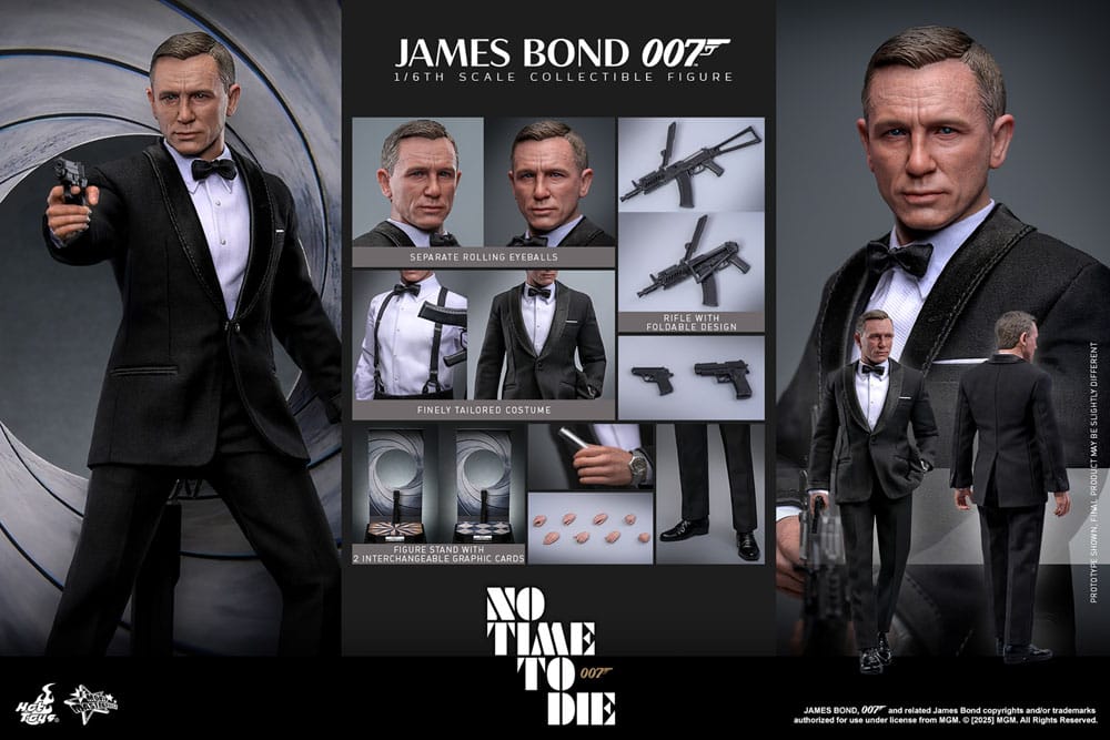 JAMES BOND FIGURA 1/6 HOT TOYS – NO TIME TO DIE
