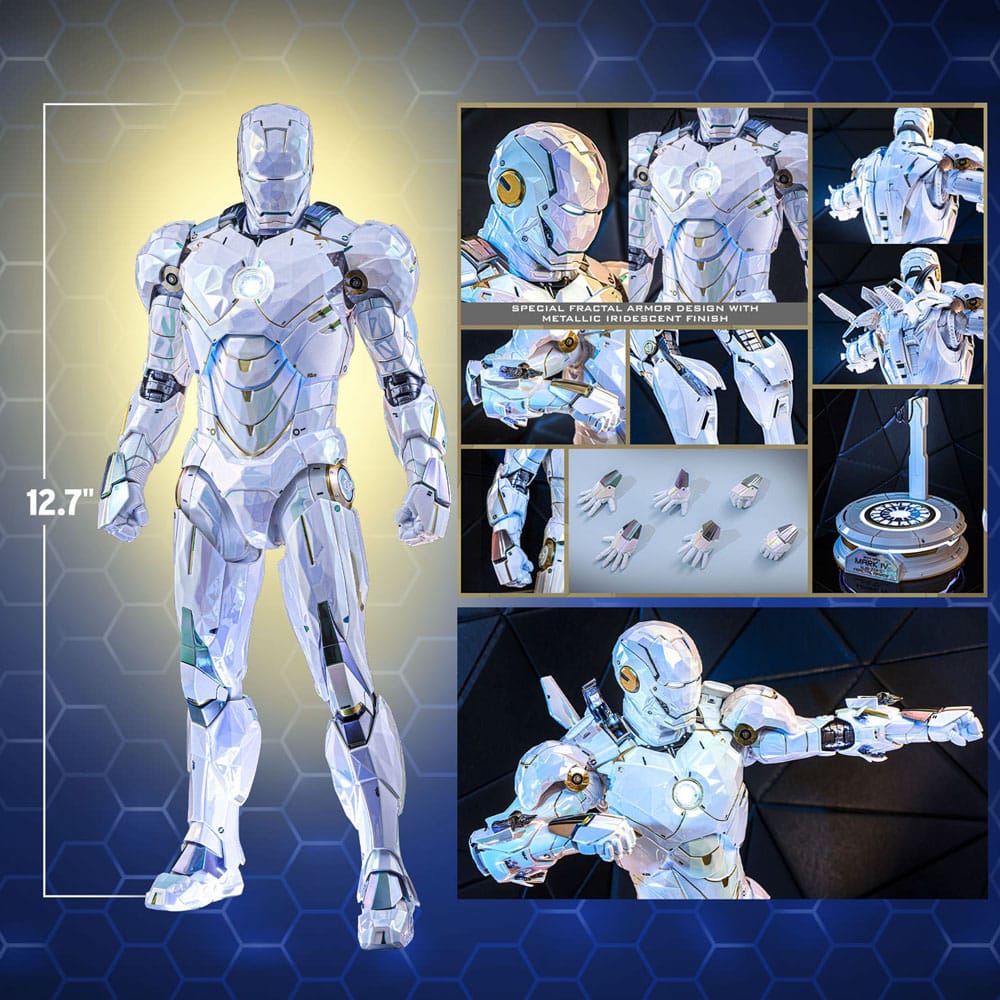 IRON MAN MARK IV SUB-ZERO FRACTAL ARMOR – MOVIE MASTERPIECE DIECAST 1/6 (HOT TOYS – MARVEL EXCLUSIVE)