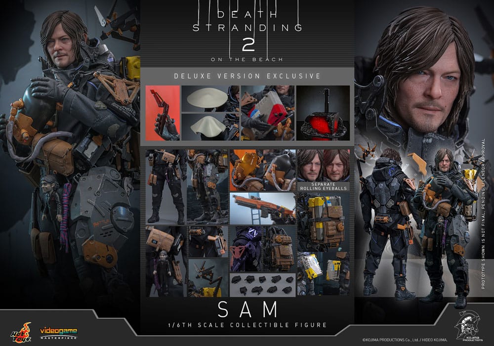 SAM – FIGURA 1/6 DELUXE VERSION (HOT TOYS – DEATH STRANDING 2: ON THE BEACH)