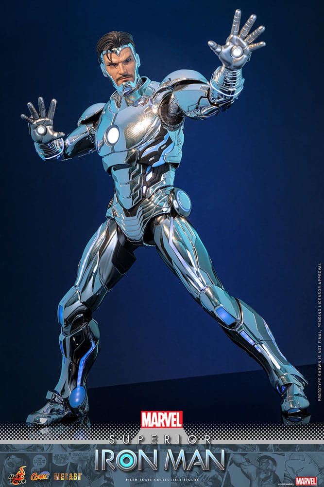 SUPERIOR IRON MAN – FIGURA HOT TOYS DIECAST 1/6 32 CM (COMIC MASTERPIECE SERIES – VERSIÓN CÓMIC)