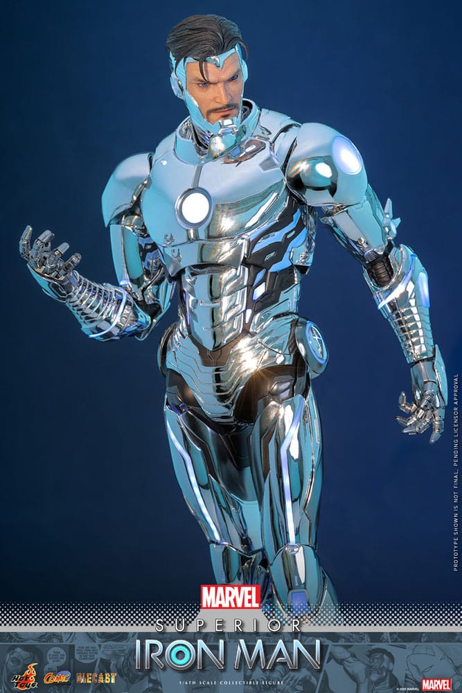 SUPERIOR IRON MAN – FIGURA HOT TOYS DIECAST 1/6 32 CM (COMIC MASTERPIECE SERIES – VERSIÓN CÓMIC)