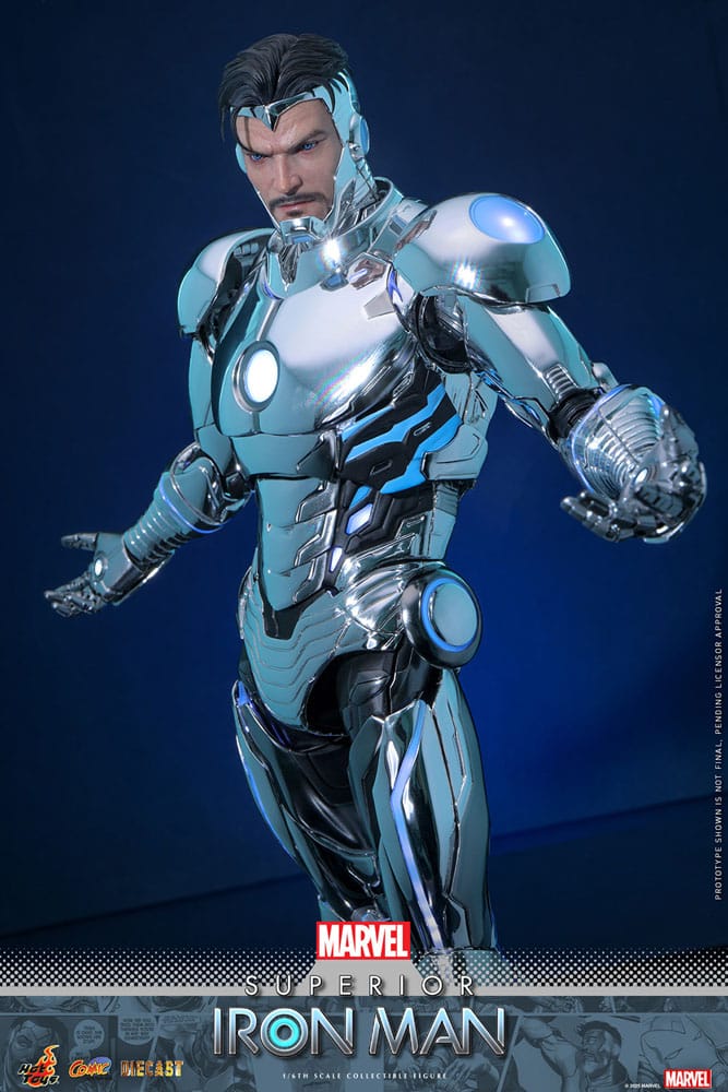 SUPERIOR IRON MAN – FIGURA HOT TOYS DIECAST 1/6 32 CM (COMIC MASTERPIECE SERIES – VERSIÓN CÓMIC)