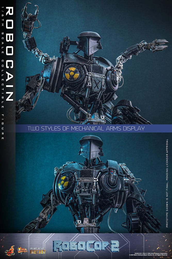 ROBOCAIN – FIGURA HOT TOYS DIECAST 1/6 40 CM (ROBOCOP 2 – MOVIE MASTERPIECE)