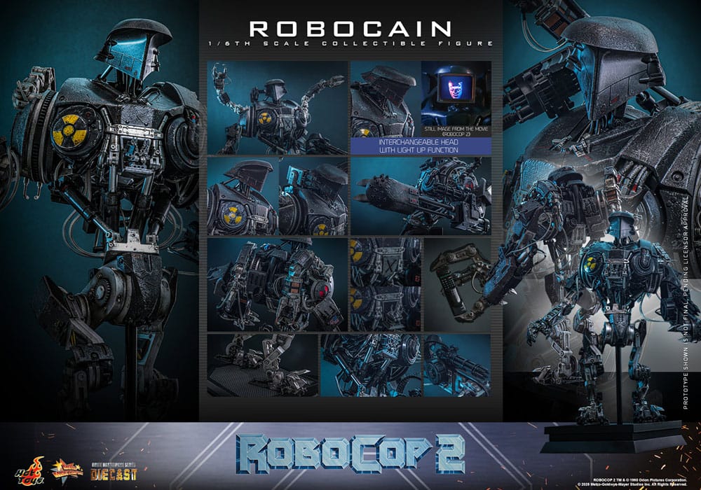 ROBOCAIN – FIGURA HOT TOYS DIECAST 1/6 40 CM (ROBOCOP 2 – MOVIE MASTERPIECE)