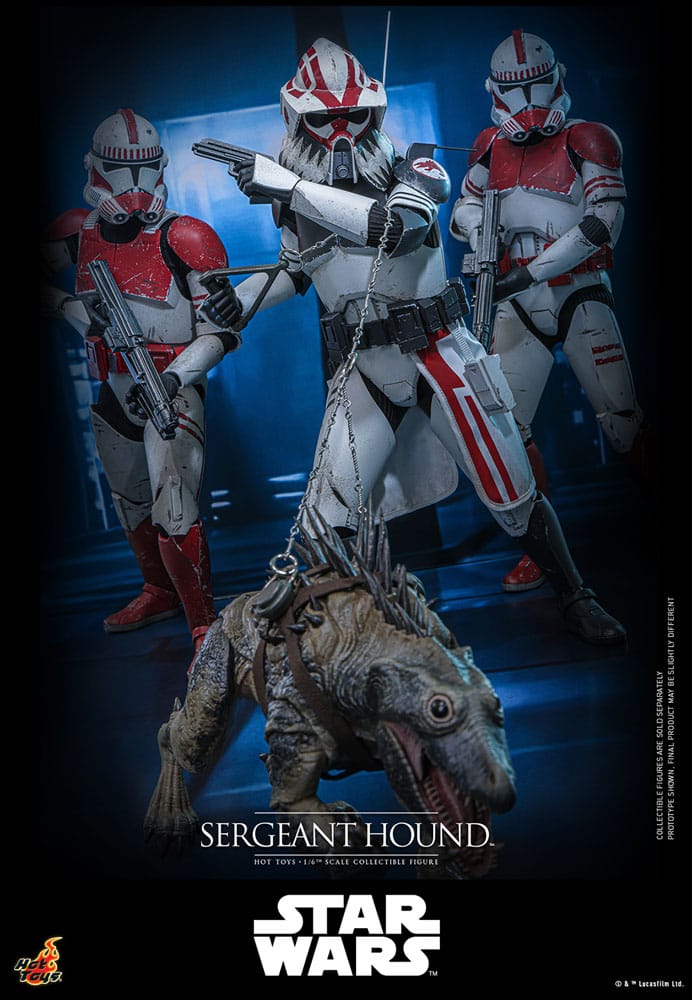 SERGEANT HOUND – STAR WARS: THE CLONE WARS 1/6 SCALE FIGURE 30 CM (HOT TOYS – COLLECTOR EDITION)