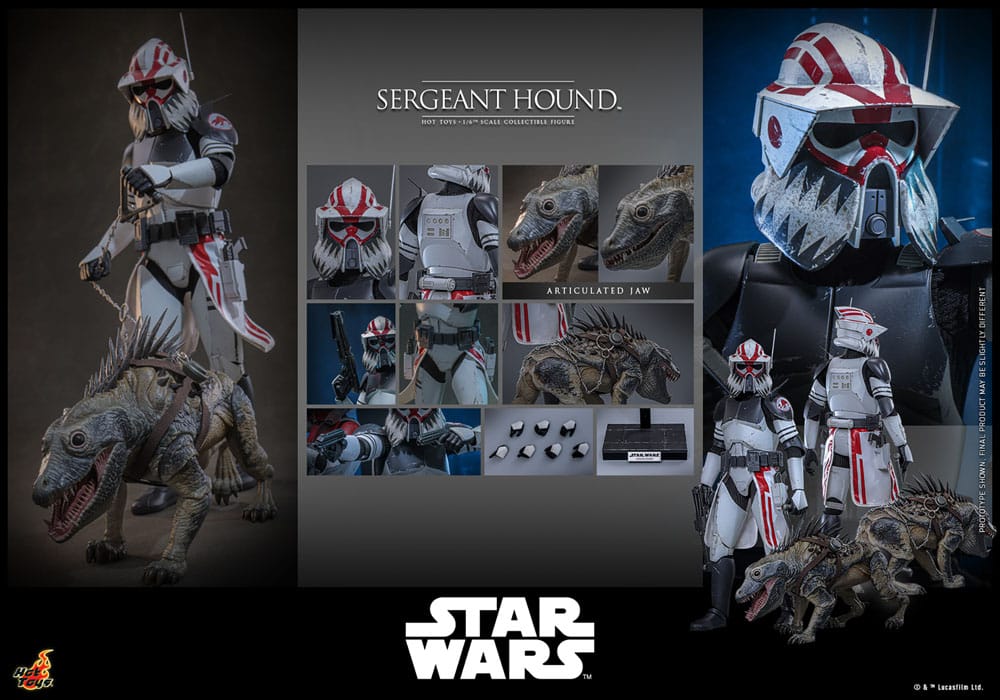SERGEANT HOUND – STAR WARS: THE CLONE WARS 1/6 SCALE FIGURE 30 CM (HOT TOYS – COLLECTOR EDITION)
