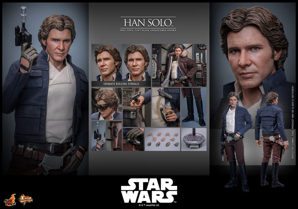 HAN SOLO - STAR WARS EPISODE V – MOVIE MASTERPIECE 1/6 FIGURE (HOT TOYS – 31 CM)