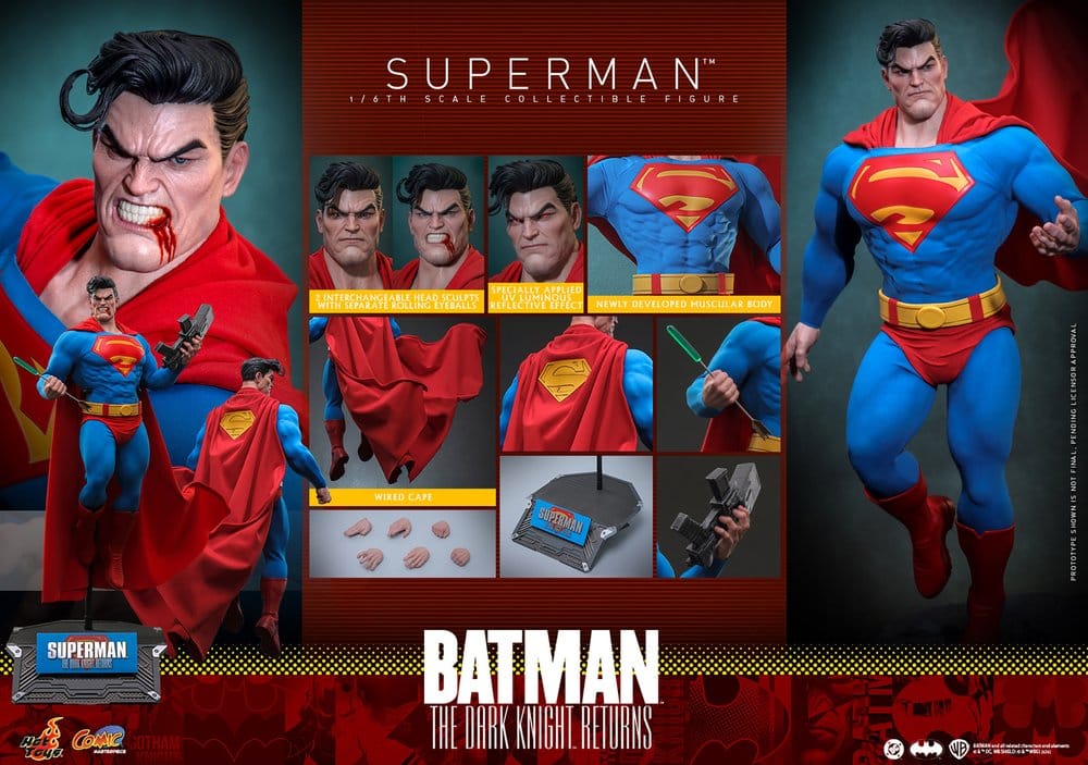 SUPERMAN – FIGURA 1/6 COMIC (HOT TOYS – BATMAN THE DARK KNIGHT RETURNS)
