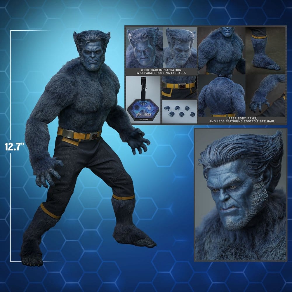 BEAST X-MEN AVENGERS DOOMSDAY MOVIE MASTERPIECE 1/6 COLLECTOR EDITION 33 CM HOT TOYS
