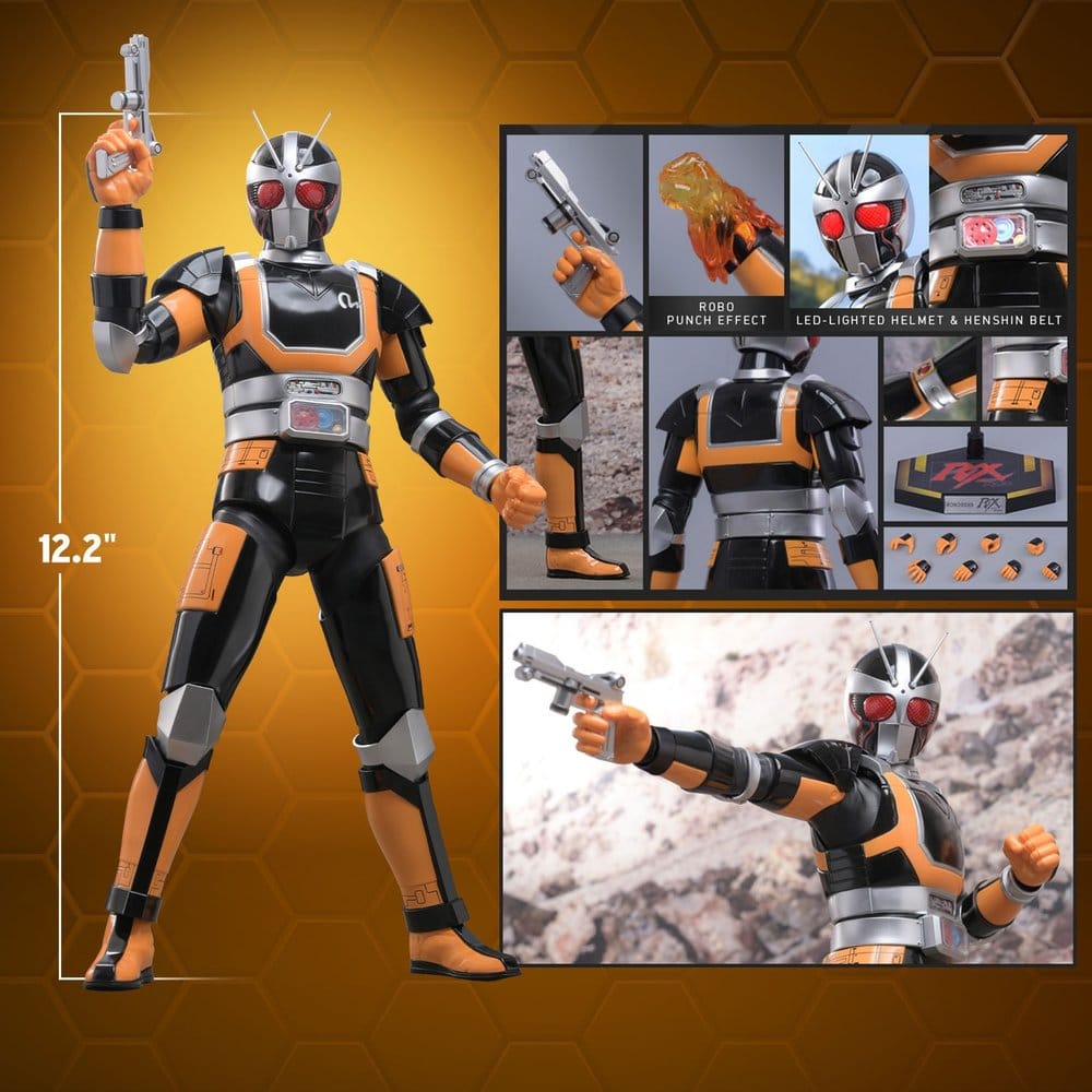 ROBORIDER FIGURA 1/6 HOT TOYS KAMEN RIDER BLACK RX 31 CM