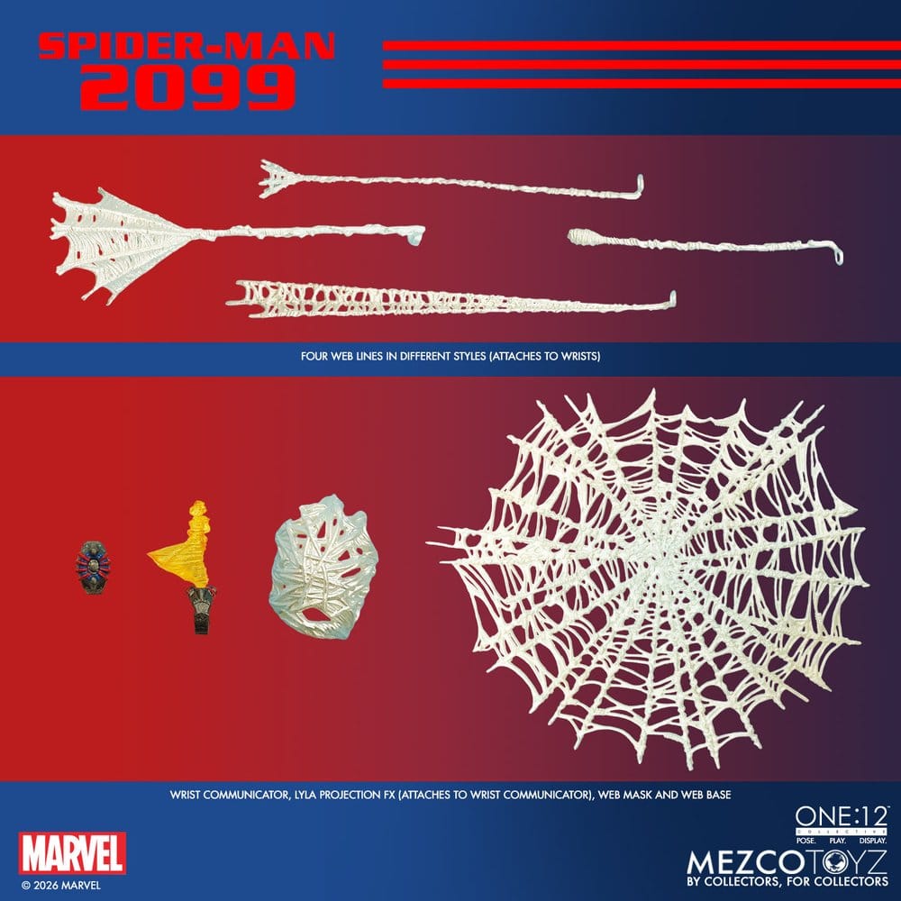 SPIDER-MAN 2099 ONE:12 COLLECTIVE MEZCO TOYZ 1/12 17 CM