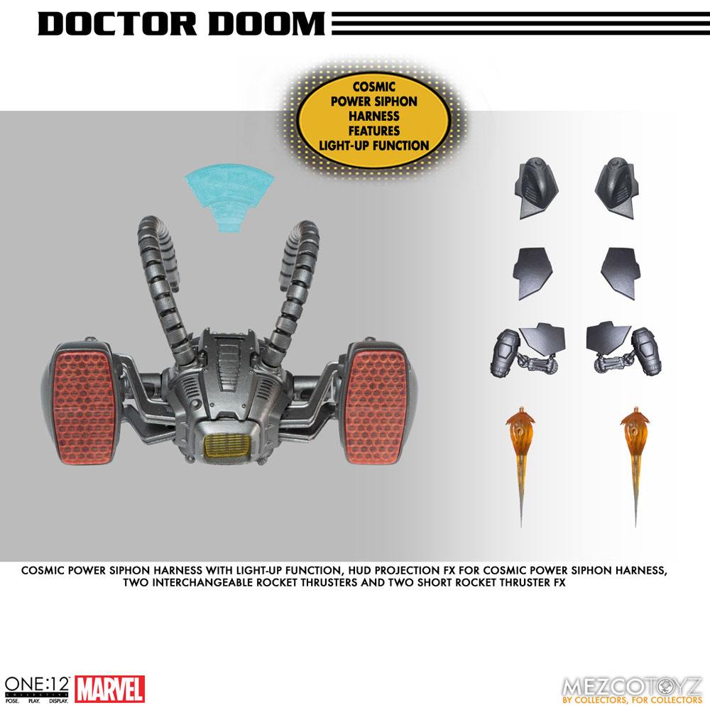 DOCTOR DOOM MARVEL FIGURA 1/12 ONE:12 COLLECTIVE 17 CM MEZCO TOYZ