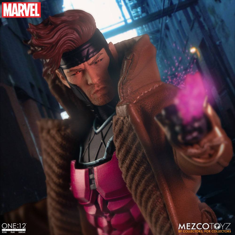 GAMBIT X-MEN MARVEL FIGURA 1/12 ONE:12 COLLECTIVE 17 CM MEZCO TOYZ