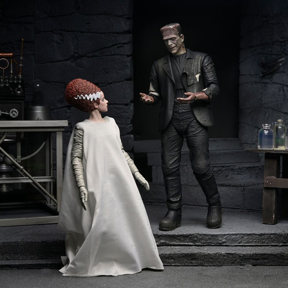 FRANKENSTEIN & BRIDE 90TH ANNIVERSARY – UNIVERSAL MONSTERS ULTIMATE 2 PACK FIGURAS 18 CM (NECA – CLASSIC HORROR)
