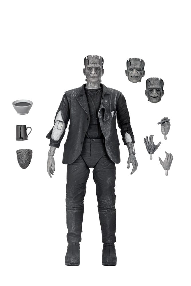FRANKENSTEIN'S MONSTER – FIGURA ULTIMATE (NECA – UNIVERSAL MONSTERS BRIDE OF FRANKENSTEIN B&W)