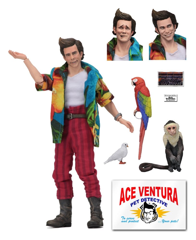 ACE VENTURA FIGURA CLOTHED 20 CM NECA