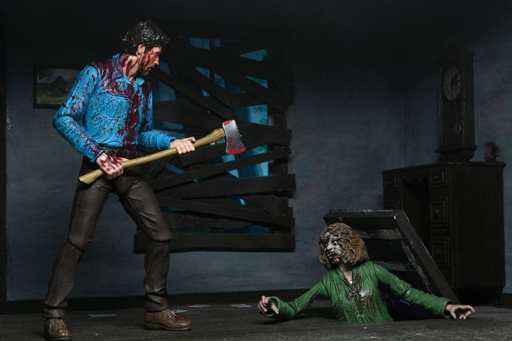 BLOODY ASH & CHERYL WILLIAMS – PACK 2 FIGURAS ULTIMATE – EVIL DEAD NECA 18 CM