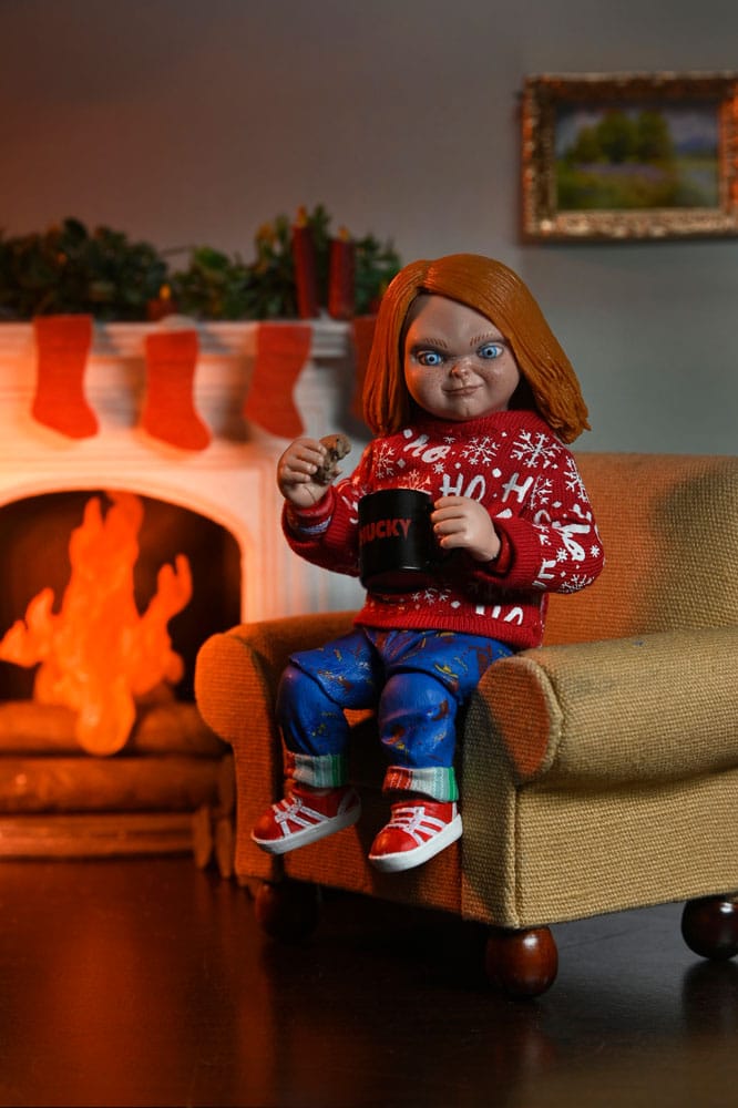 CHUCKY HOLIDAY EDITION – FIGURA ULTIMATE MUÑECO DIABÓLICO – NECA 18 CM