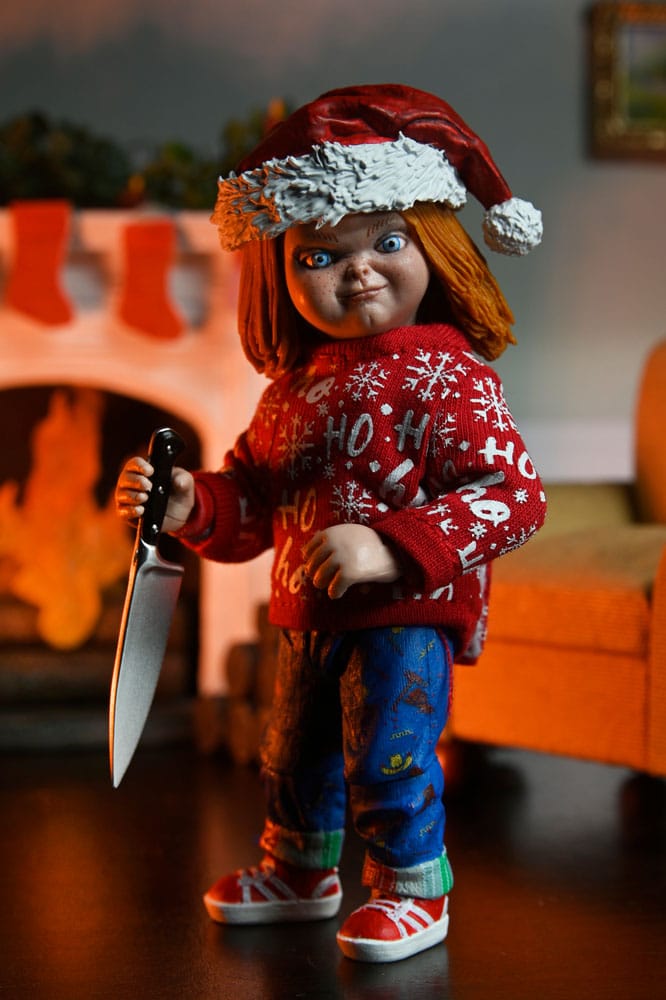 CHUCKY HOLIDAY EDITION – FIGURA ULTIMATE MUÑECO DIABÓLICO – NECA 18 CM