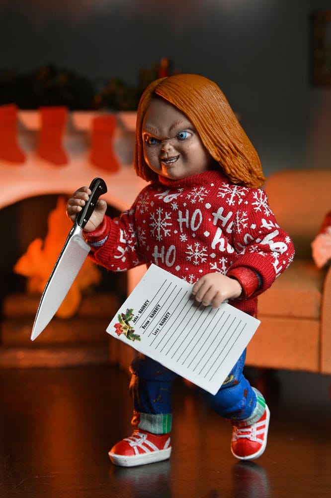 CHUCKY HOLIDAY EDITION – FIGURA ULTIMATE MUÑECO DIABÓLICO – NECA 18 CM