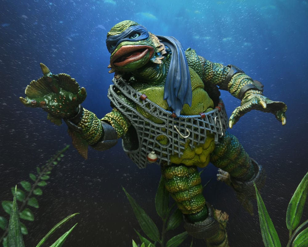 LEONARDO AS THE CREATURE TMNT UNIVERSAL MONSTERS NECA 18 CM