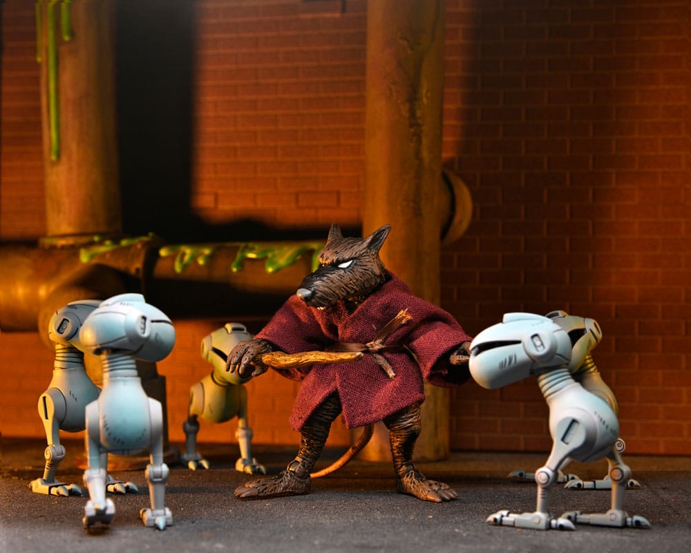 SPLINTER FIGURA 18 CM TMNT MIRAGE COMICS NECA