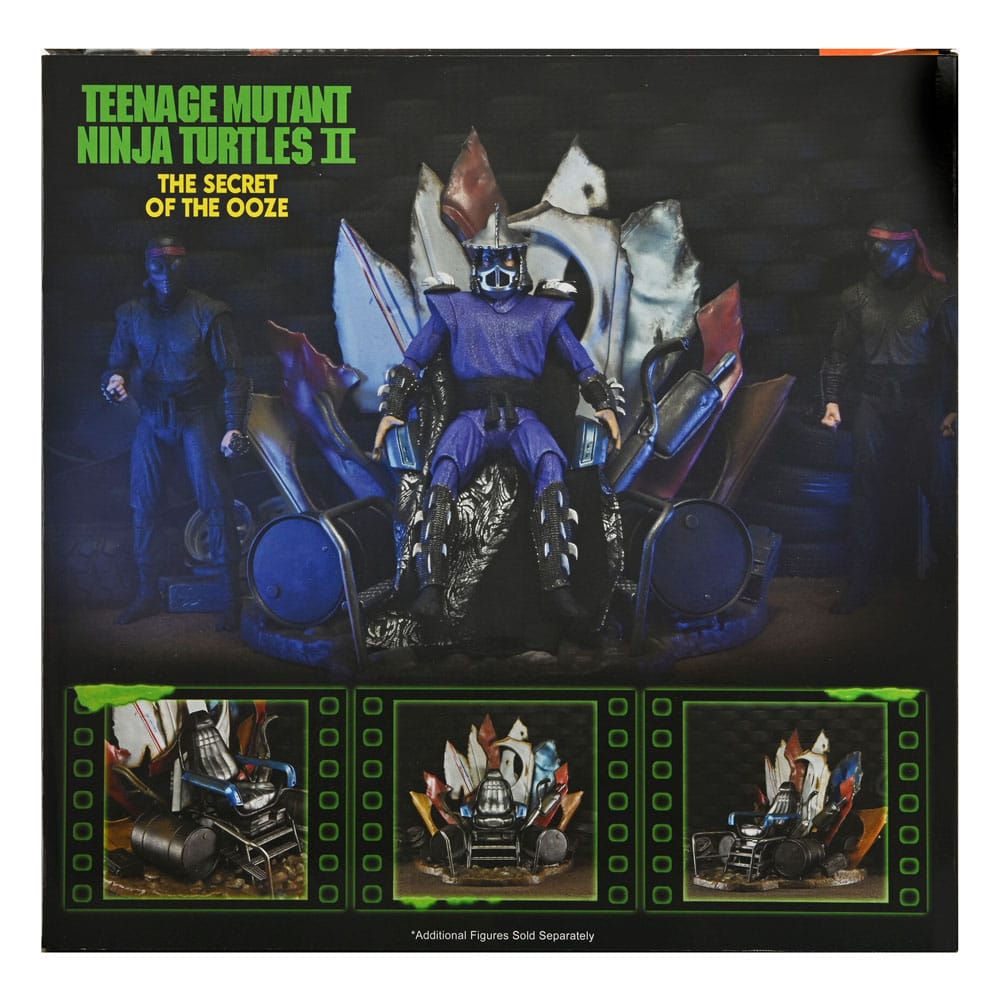 DIORAMA TRONO SHREDDER – TMNT 2 SECRET OF THE OOZE – NECA 27 CM