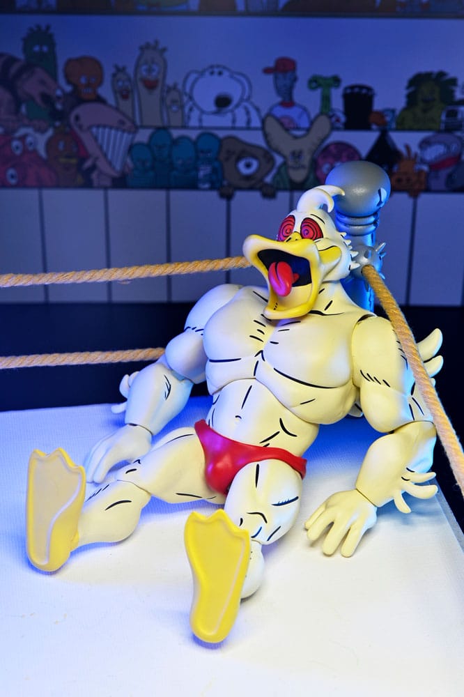 ACE DUCK – FIGURA STUMP WRESTLING 18 CM (NECA – TEENAGE MUTANT NINJA TURTLES ARCHIE COMICS)