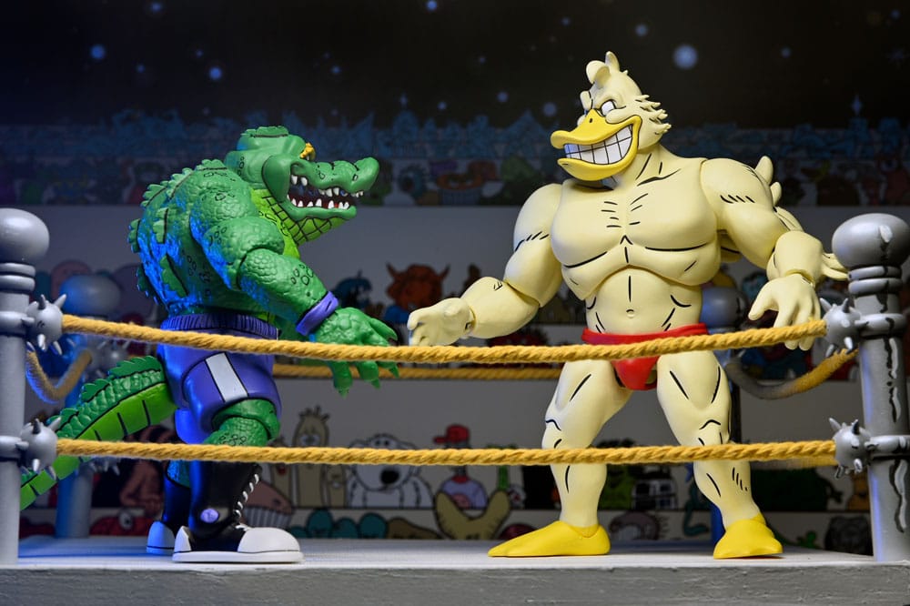ACE DUCK – FIGURA STUMP WRESTLING 18 CM (NECA – TEENAGE MUTANT NINJA TURTLES ARCHIE COMICS)